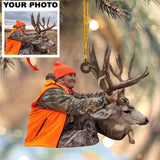 Maxcorners Custom Photo Hunting Ornament For Deer Hunting Lovers