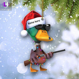 Maxcorners Hunting Duck With Christmas Light Ornament Gift for Deer Hunting Lovers