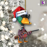 Maxcorners Hunting Duck With Christmas Light Ornament Gift for Deer Hunting Lovers