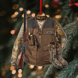 Maxcorners Personalized Hunting Vest 2 Sided Ornament Gift for Deer Hunting Lovers