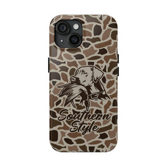 Maxcorners Old School Camo Tough Phone Case, "Southern Style" Duck Dog, Hunting Gifts, Phone Accessories
 Full Wrap Phone Case LM0812