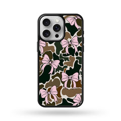 Maxcorners Pink Trendy Camo Bows Phone Case LM0812