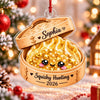 Maxcorners Dumpling Ornament Cute Sparkle Glitter Character Roses Flowers Hearts Bamboo Steamer Basket Squishy Hunting Year 2026 Personalized Christmas Decor