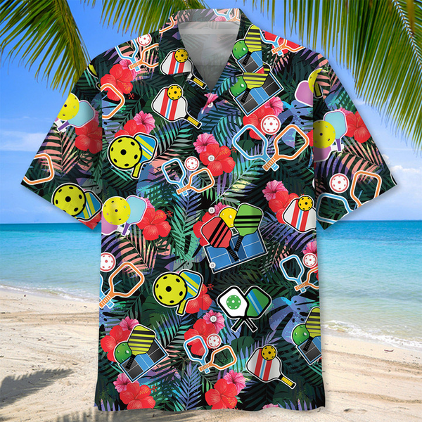 MaxCorners Pickleball 3D Hawaiian Shirt