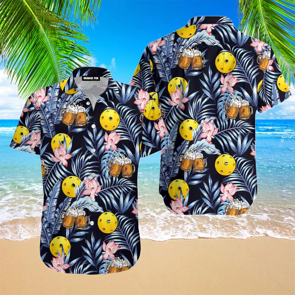 MaxCorners Pickleball 3D Hawaiian Shirt