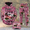 Maxcorners Hunting Pretty In Pink Deer Woodland Camo Personalized 3D Shirts