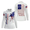 Maxcorners We The People 250 Anniversary 1776-2026 Distressed Flag Golf Shirt For Women, Patriotic 4th Of July Golf Shirt LM1507