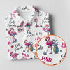 Maxcorners Par Then Bar Flamingo Funny Womens Golf Polo Shirt, Custom Ladies Golf Shirt
