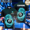 Maxcorners Eastern Dragon Energy Ring Billiards Multiple Options Personalized Name, Team Name 3D Shirt