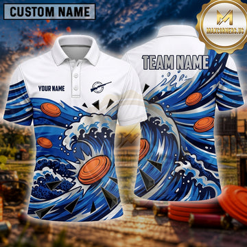 Maxcorners Clay Shooting Ocean Wave Impact Multiple Options Personalized Name, Team Name 3D Shirt