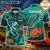 Maxcorners Eagle Soaring Feather Wings Multiple Options Personalized Name, Team Name 3D Shirt