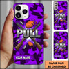 Maxcorners Shattered Geometric Pull Clay Target Personalized Name Trap Shooting Phone Case