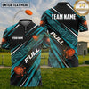 (5 Colors) Maxcorners Trap Shooting PULL Shotgun Clay Targets Geometric Grunge Multiple Options Personalized Name, Team Name 3D Shirt