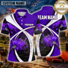 Maxcorners Clay Target Shooting Dynamic Swirl Multiple Options Personalized Name, Team Name 3D Shirt