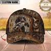 Maxcorners Dog Hunting And Duck Hunting Compass Woodland Pattern Multiple Options Personalized Name 3D Cap