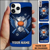 Maxcorners Silver Wing Shooting Shield Clay Target Personalized Name Trap Shooting Phone Case