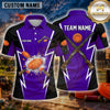 Maxcorners Trap Shooting Shirt Skull Electric Lightning Multiple Options Personalized Name, Team Name 3D Shirt