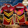 Maxcorners Clay Shooting Athletic Chevron Stripes Multiple Options Personalized Name, Team Name 3D Shirt