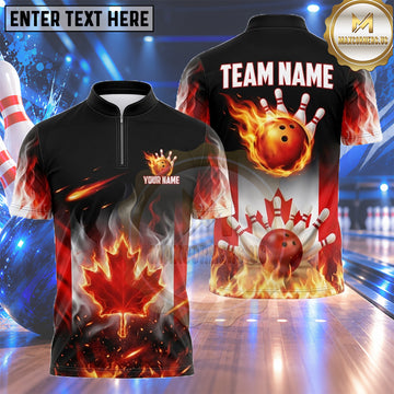 Maxcorners British Flag Bowling Shirt Abstract Brushstroke Union Jack Multiple Options Personalized Name, Team Name 3D Shirt