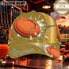Maxcorners Exploding Orange Clay Target Trap Shooting Personalized Name 3D Cap