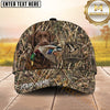 Maxcorners Allover Marsh Camo Duck Emblem Dog Hunting Multicolor Options Personalized Name 3D Cap