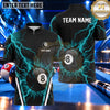 Maxcorners Electric Storm Geometric Pattern Pool Multiple Options Personalized Name, Team Name 3D Shirt