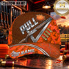 Maxcorners PULL Shotgun Blue Marble Trap Shooting Personalized Name 3D Cap