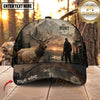 Maxcorners Hunting Wilderness Sunset Hunter Freedom Personalized Name 3D Cap (Deer/Mooe/Bear/Duck/Turkey/Boar)