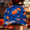 Maxcorners Flying Clay Targets Blue Camouflage Trap Shooting Personalized Name 3D Cap