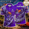 Maxcorners Trap Shooting Shirt Owl Multiple Options Personalized Name, Team Name 3D Shirt