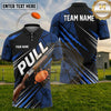(5 Colors) Maxcorners Trap Shooting PULL Shotgun Clay Target Speed Lines Multiple Options Personalized Name, Team Name 3D Shirt