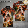 Maxcorners Bowling Shirt Grim Reaper Dark Fantasy Lightning Bowling Ball and Pins Multiple Options Personalized Name, Team Name 3D Shirt