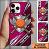 Maxcorners Winged Clay Target Crossed Shotguns Personalized Name Trap Shooting Phone Case