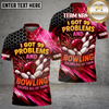 Maxcorners Bowling Funny 99 Problems Quote Multiple Options Personalized Name, Team Name 3D Shirt