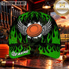 Maxcorners Winged Clay Target Flames Trap Shooting Personalized Name 3D Cap