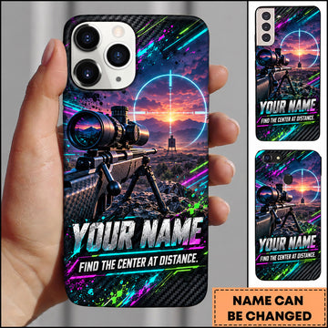 Maxcorners Long Range Shooting Find The Center At Distance Personalized Name 3D Phone Case