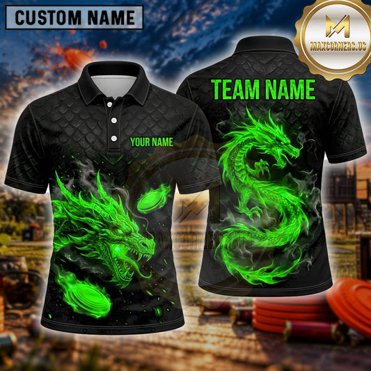 Maxcorners Trap Shooting Shirt Dragon Multiple Options Personalized Name, Team Name 3D Shirt