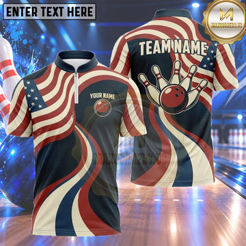 Maxcorners Canada Flag Bowling Shirt Burning Maple Leaf Explosion Multiple Options Personalized Name, Team Name 3D Shirt