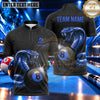 Maxcorners Royal Cobra Serpent Emblem Billiards Multiple Options Personalized Name, Team Name 3D Shirt