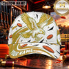 Maxcorners White Eagle Flying Targets Trap Shooting Personalized Name 3D Cap