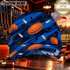 Maxcorners Flying Clay Targets Blue Camo Trap Shooting Personalized Name 3D Cap