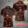 Maxcorners Creepy Doll Bowling Graffiti Skull Lollipop Artwork Multiple Options Personalized Name, Team Name 3D Shirt