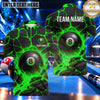 Maxcorners Cracked Stone Dragon Energy Pool Multiple Options Personalized Name, Team Name 3D Shirt