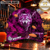 Maxcorners Howling Wolf Clay Targets Clay Shooting Personalized Name 3D Cap