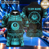 Maxcorners Steampunk Mechanical Clockwork Billiards Multiple Options Personalized Name, Team Name 3D Shirt