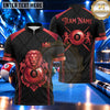 Maxcorners Regal Lion Crown 8 Ball Pool Multiple Options Personalized Name, Team Name 3D Shirt