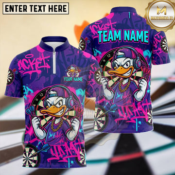 Maxcorners Cool Duck Street Graffiti Dartboard Multiple Options Personalized Name, Team Name 3D Shirt