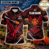 Maxcorners Eagle Flying Clay Target Multiple Options Personalized Name, Team Name 3D Shirt