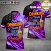 Maxcorners Bowling Drinking Team Beer Quote Multiple Options Personalized Name, Team Name 3D Shirt