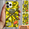 Maxcorners Shield Shotgun Explosion Pull Clay Target Personalized Name Trap Shooting Phone Case